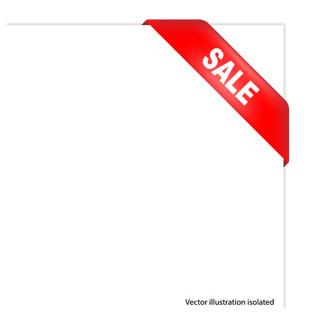 Label with white paper. Saleのイラスト素材