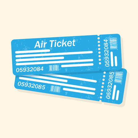 plane ticketsのイラスト素材