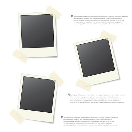 Photo frames isolatedのイラスト素材