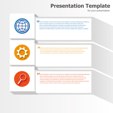 Business presentation templateのイラスト素材