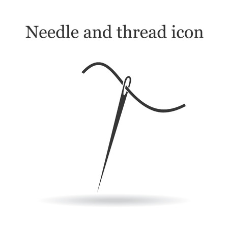 Needle and thread iconのイラスト素材