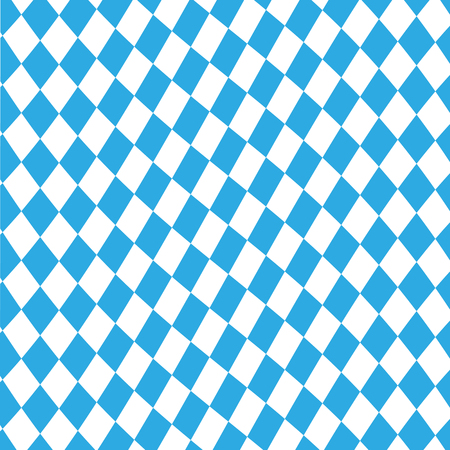 Oktoberfest checkered background and Bavarian flag patternのイラスト素材