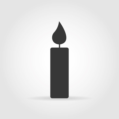 Christmas candle iconのイラスト素材