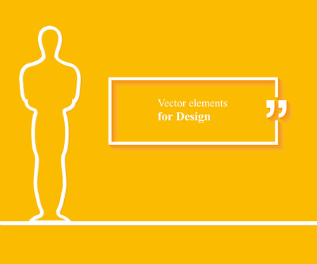 Golden man. Icon. Vector illustrationのイラスト素材