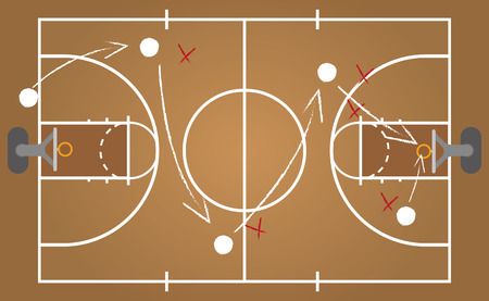 Basketball courtのイラスト素材