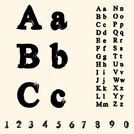 English Alphabet dirty or grungeのイラスト素材