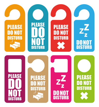 Do not disturb door hangerのイラスト素材