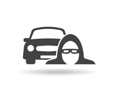 Car thief Iconのイラスト素材