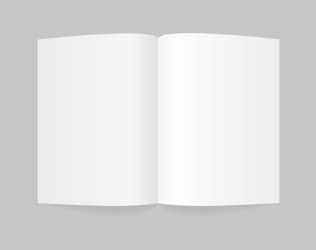 Folded white paper sheetのイラスト素材