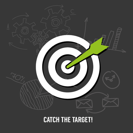 Target iconのイラスト素材