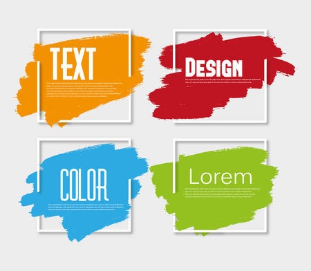 Ink brush strokes.のイラスト素材