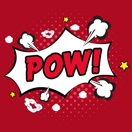 Pow illustration.のイラスト素材