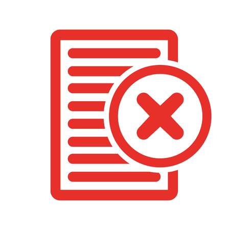 Compliance inspection rejected vector illustration.のイラスト素材