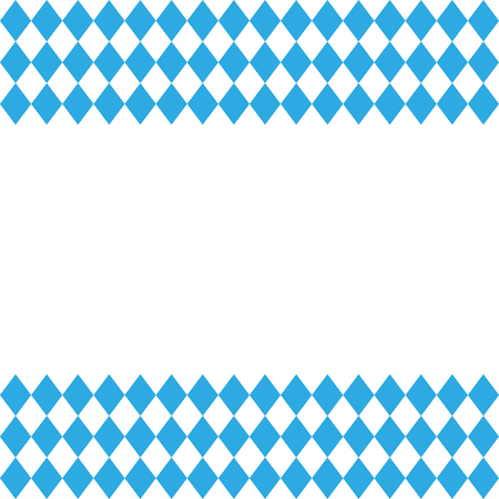 Oktoberfest checkered background and Bavarian flag patternのイラスト素材