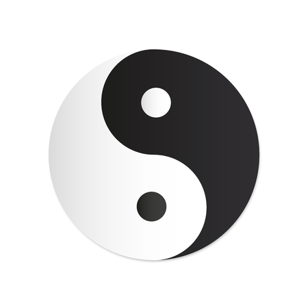 Yin Yang icon Vector.のイラスト素材