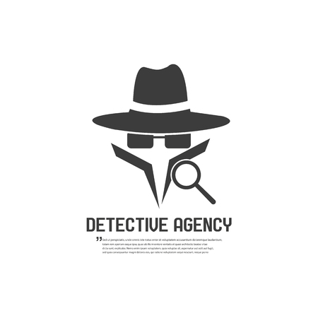 Detective agency badge. Vector illustrationのイラスト素材