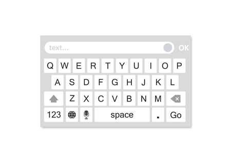 SMS chat composerのイラスト素材