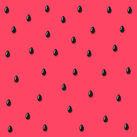 Vector watermelon background with black seeds. Vectorのイラスト素材
