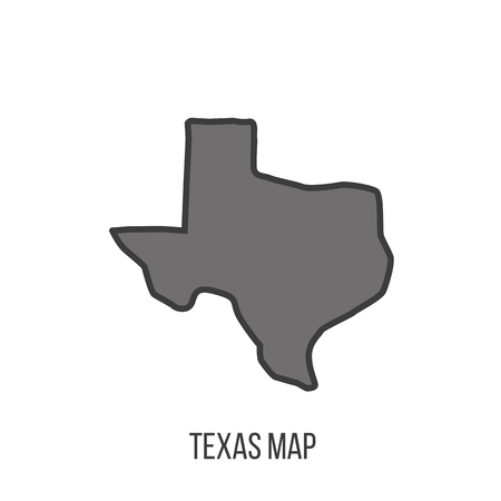 Texas map. Vector illustrationのイラスト素材