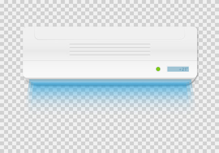 Air conditioning vector on transparent backgroundのイラスト素材