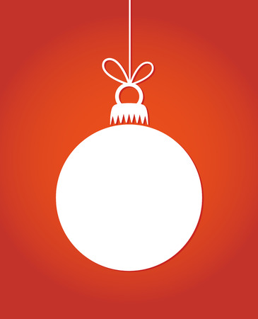Christmas ball on background illustrationのイラスト素材