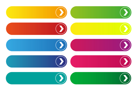 Empty web button vectorのイラスト素材