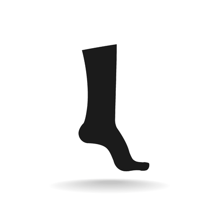Leg flat Icon vectorのイラスト素材