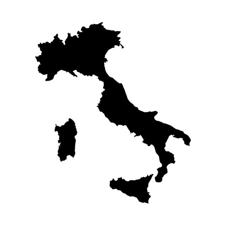 Italia map. italia iconのイラスト素材
