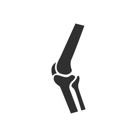 Knee icon flat vectorのイラスト素材