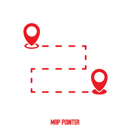Location pin or map pointer icon, vector symbolのイラスト素材