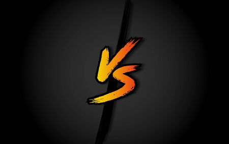 VS. Versus letter logo. Battle vs match, gameのイラスト素材