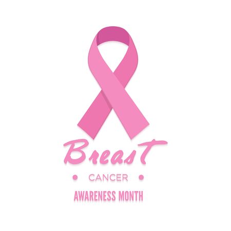 Pink Ribbon. Vector icon vector illustrationのイラスト素材