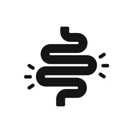 Colitis vector icon flat sign. Vector graphicsのイラスト素材