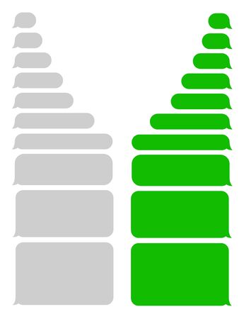 Short message bubbles. SMS. Speech bubbles.のイラスト素材