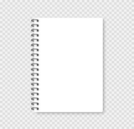 Realistic notebook mock up for your image. Vector illustration.のイラスト素材
