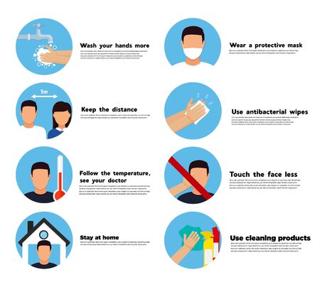 Hand sanitizers. coronavirus hygiene products stop viruses coronavirus. Hygiene product.のイラスト素材