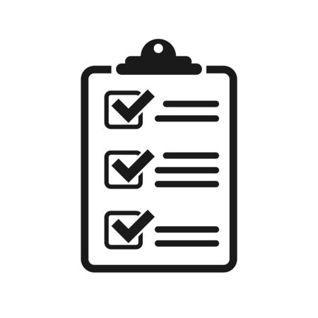 Icon clipboard checklist vector iconのイラスト素材