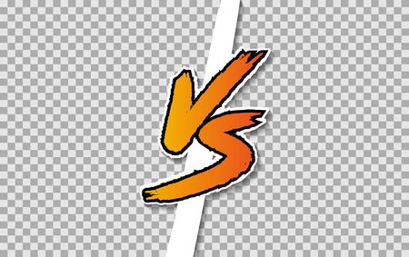 Symbol fight or versus competition VS vector illustration.のイラスト素材