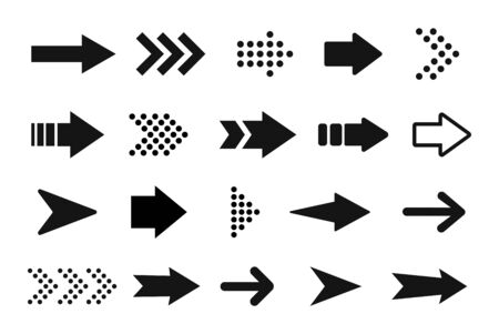 Arrow icon. Mega set of vector arrowsのイラスト素材