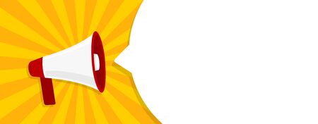 Megaphone for advertisement speech symbolのイラスト素材