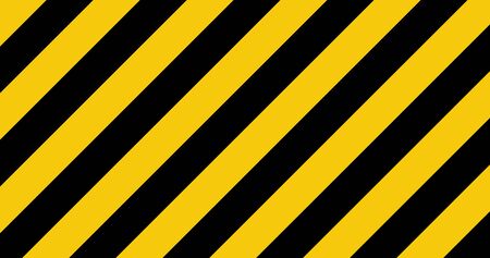 Black and yellow line striped background. Caution tapeのイラスト素材