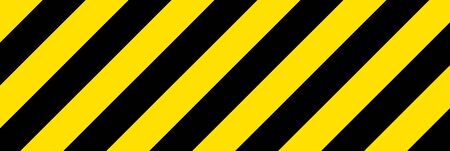 Black and yellow line striped background. Caution tapeのイラスト素材
