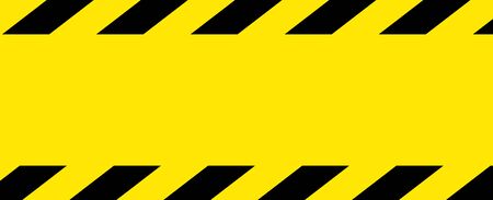 Black and yellow line striped background. Caution tapeのイラスト素材