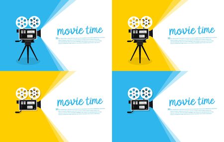 Movie time concept. Cinema banner designのイラスト素材