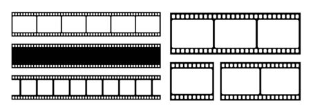 Vector blank cinema film strip.のイラスト素材