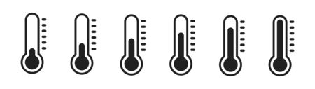 Temperature vector icon. Weather, hot and cold illustration.のイラスト素材