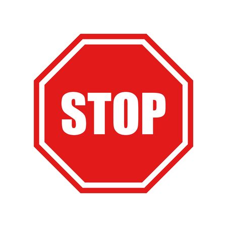Stop vector sign. Vector illustrationのイラスト素材