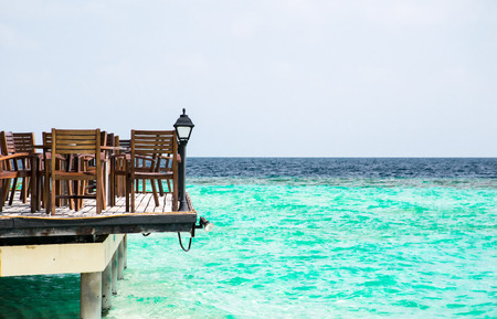 Beach with sea viewsの写真素材