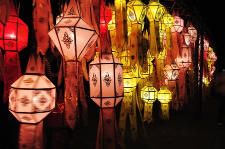 Lanna lantern festival decorationの写真素材