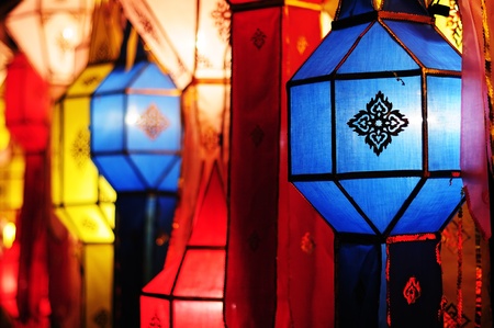 Lanna lantern festival decorationの写真素材